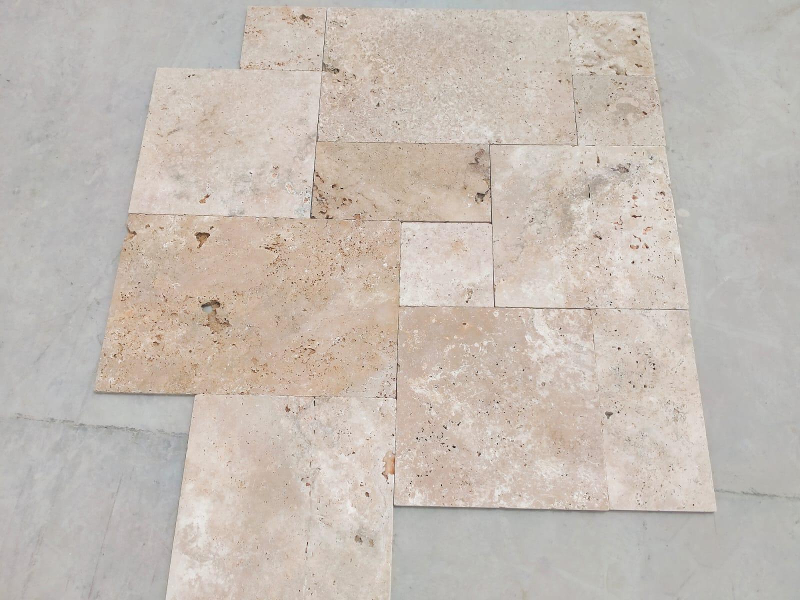 Травертин Класик Френч Сет – Cross Cut (French / Versailles Pattern)
